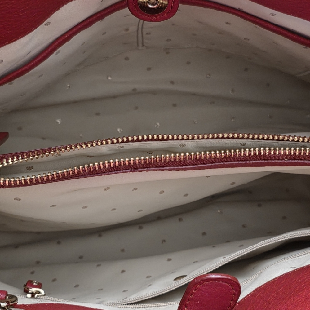 Kate Spade Red Quilted Leather Maryanne Tote Bag - Picture 7 of 7
